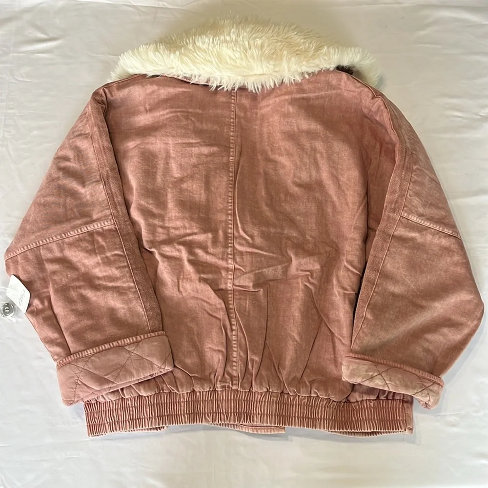 Free People Lolo Jacket in Mauve Size XL NWT - Picture 8 of 13